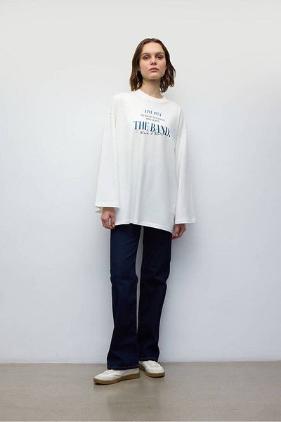 BE BLUE Long Sleeve Band T-Shirt