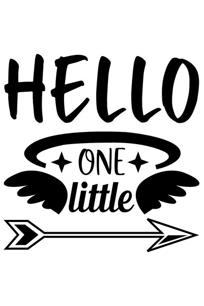 StoryGift Romania Sticker Exterior cu aripi si salutul "Hello, little one" - ...