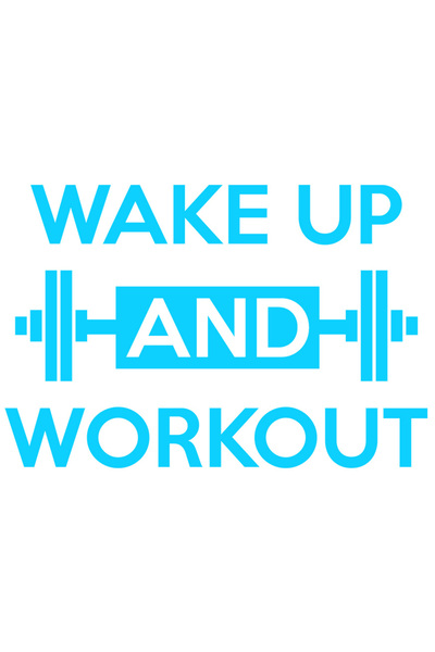 StoryGift Romania Sticker Autocolant 30CM Exterior pentru cei care frecventeaza sala cu mesajul "Wake up and wor