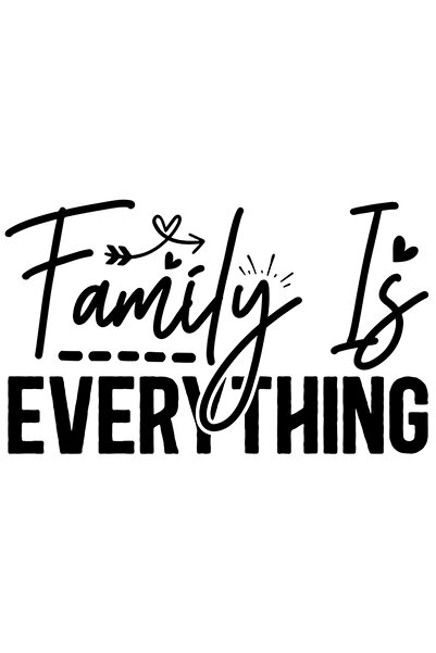 StoryGift Romania Sticker Eticheta 40CM Exterior cu mesajul in engleza "Famil...