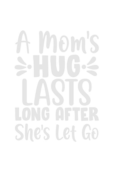 StoryGift Romania Sticker Adeziv 90CM Exterior cu textul "A mom's hug lasts l...