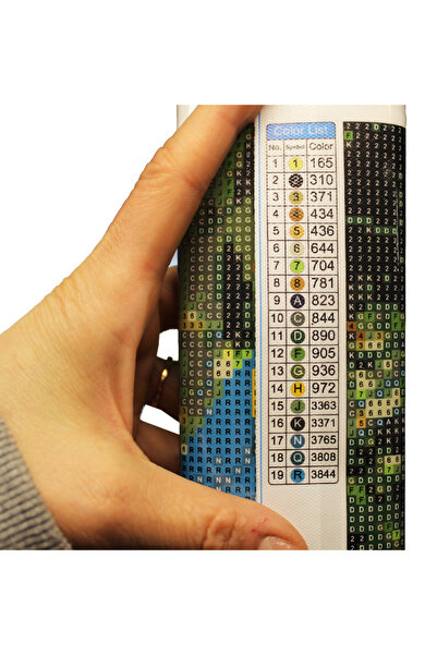 zola Diamond mosaic tapestry, Tower Bridge at night, 30 x 40 cm