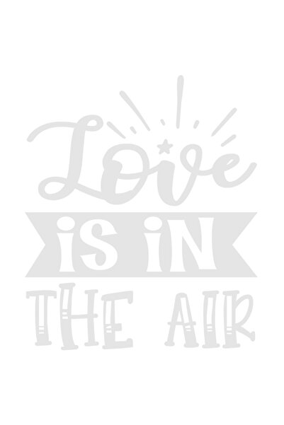 StoryGift Romania Sticker Autocolant 70CM Exterior cu textul "Love is in the ...