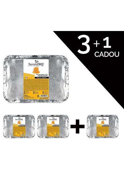 SensoPRO Milano Set 3 1 Free Honey Traditional Depilatory Wax, 500g