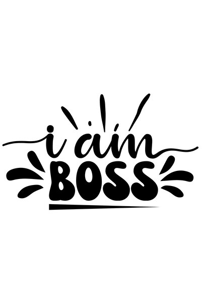 StoryGift Romania Sticker Exterior Cu Mesajul In Engleza "i Am Boss" - Eu Sun...