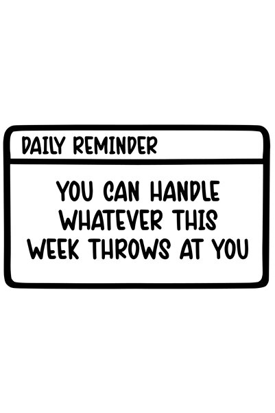 StoryGift Romania Sticker Exterior cu mesaj in engleza "You can handle whatev...