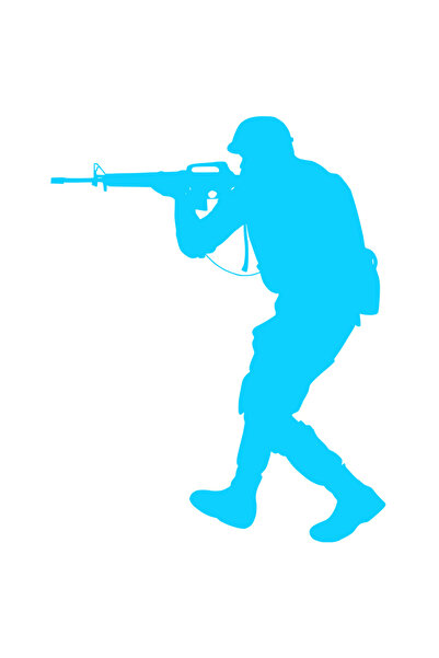 StoryGift Romania Sticker Autocolant 30CM Exterior cu un soldat care se afla ...