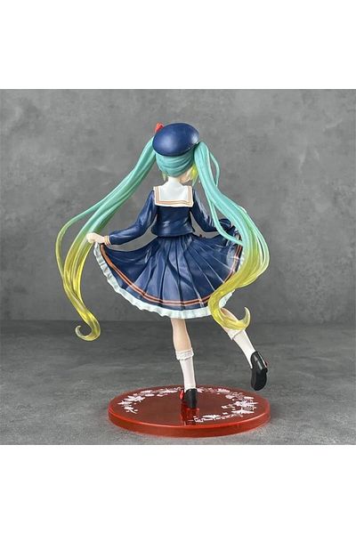 Zigver Anime Hatsune Miku Figure Jk Uniform Dress Action Figures Kawaii Girl Standing Posture Desktop Collect