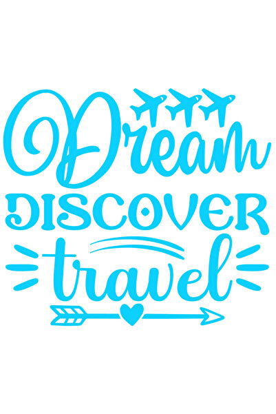 StoryGift Romania Sticker Exterior cu textul in engleza "Dream, discover, tra...