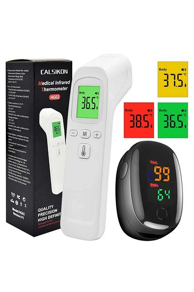 YUKUI Mode 2 Non-contact Laser Body Temperature Ear Thermometer Oximeter Infrared Fever Thermometer Medica