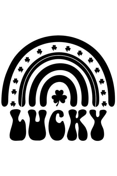 StoryGift Romania Sticker Autocolant 30CM Exterior cu trifoi si cuvantul in l...