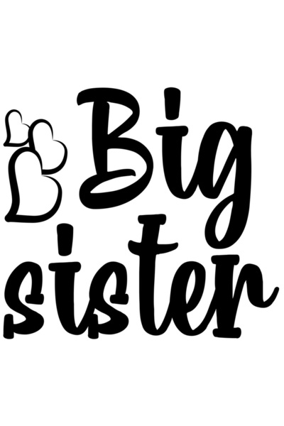 StoryGift Romania Sticker Autocolant 70CM Exterior pentru o sora mai mare iub...