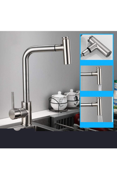 İyem Kitchen Faucet Sink Mixer Multi-Mode Spiral