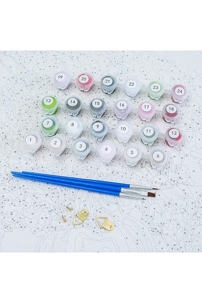 zola Set pictura pe numere, model cai indragostiti, accesorii incluse, 47x58 cm