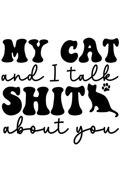 StoryGift Romania Sticker Exterior Cu O Pisicuta Si Mesajul In Engleza "my Ca...