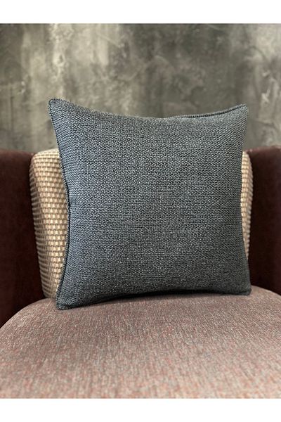 Fabricland Husă de pernă exclusivă din răchită antracit importată 43x43cm