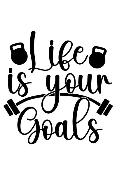 StoryGift Romania Sticker Exterior Cu Haltera Si Greutati Cu Mesajul "life Is...