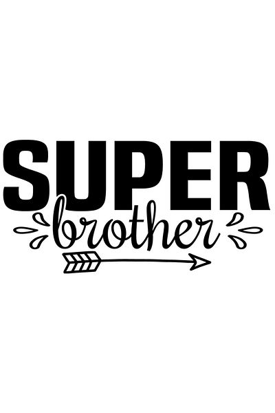 StoryGift Romania Sticker Eticheta 40CM Exterior pentru un frate de treaba cu mesajul "Super brother" , Vinyl Ne