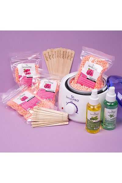SensoPRO Milano Total Rose Skin Waxing Kit,