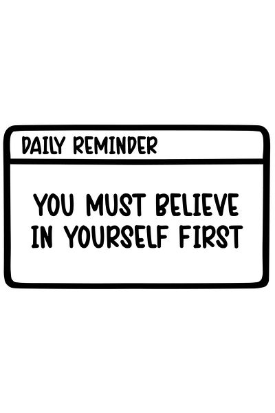 StoryGift Romania Sticker Eticheta 40CM Exterior cu mesaj motivational "You must believe in yourself first" - tr