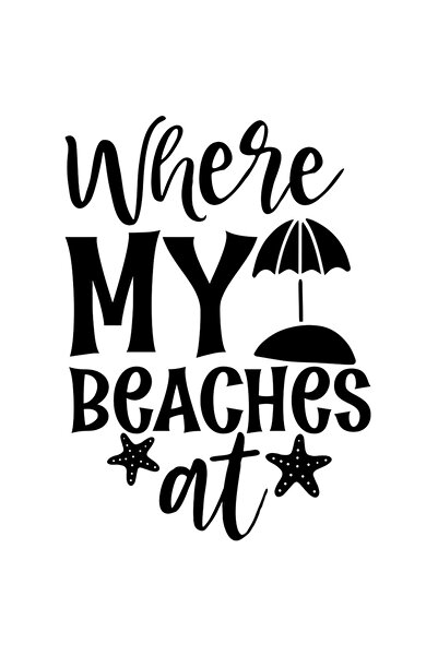StoryGift Romania Sticker Exterior Cu Mesajul In Engleza "where My Beaches At...