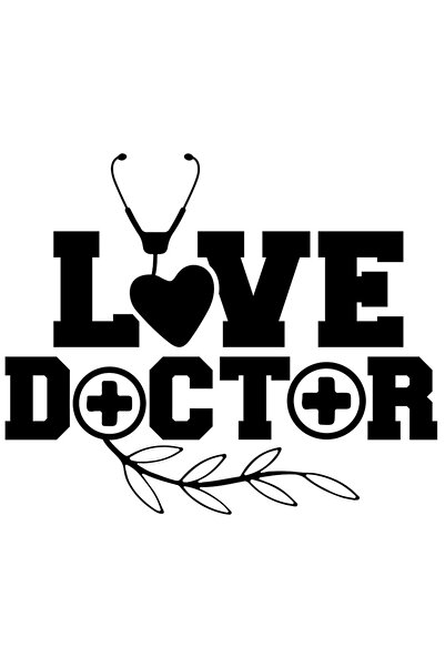 StoryGift Romania Sticker Exterior Cu Textul "love Doctor" - Doctor De Iubire...