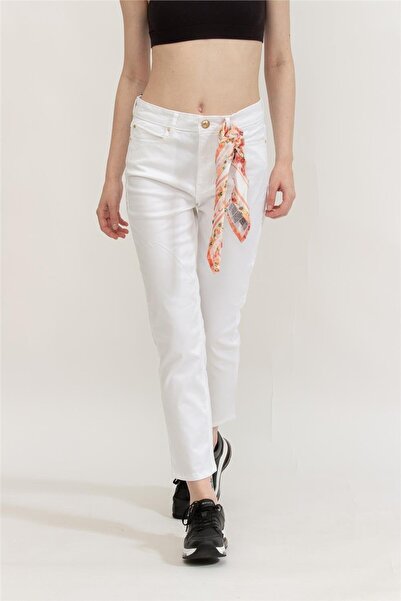 Guess 1981 Capri Women's White Pants W5Ga91W93Cm-G011