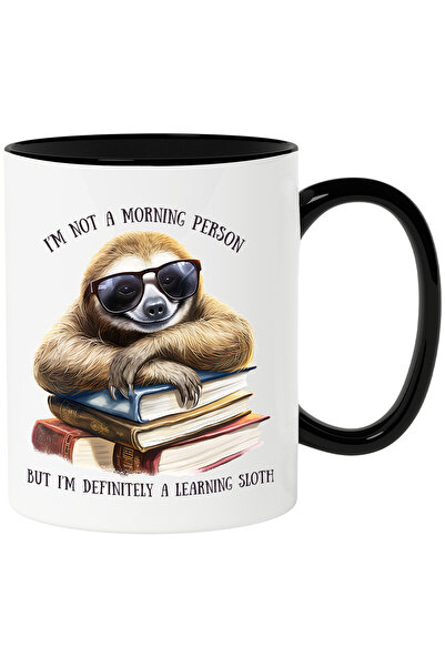 StoryGift Romania Cana cu un sloth/lenes care are niste carti | ilustratie | ...