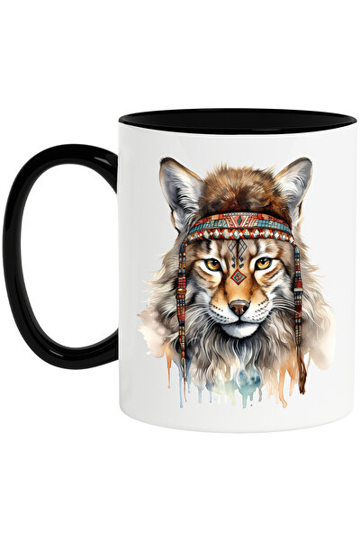 StoryGift Romania Cana cu o felina, ilustratie, diferite simboluri de la indi...