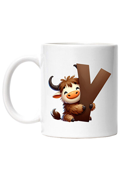 StoryGift Romania Cana cu un yak cu litera "Y", ilustratie, pentru copii, sco...