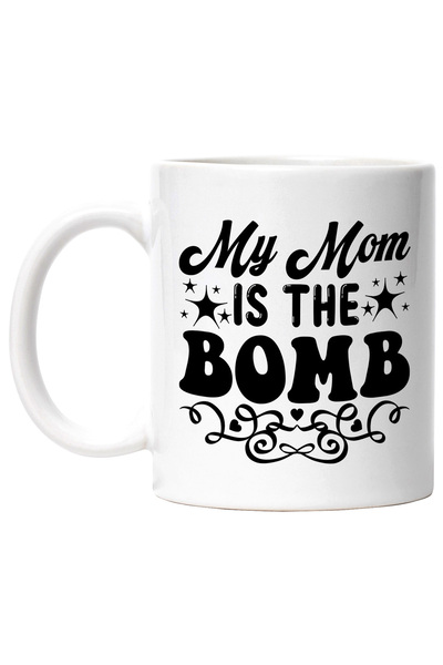 StoryGift Romania Cana pentru mamele iubite cu mesajul in engleza "My mom is ...