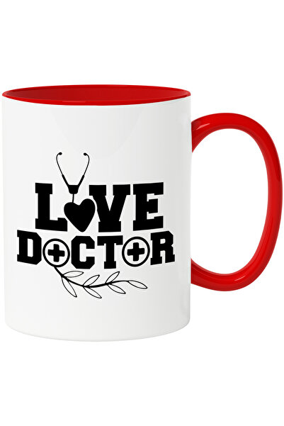 StoryGift Romania Cana cu textul "Love doctor" - doctor de iubire inimioara c...