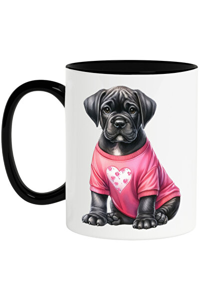 StoryGift Romania Cana cu un catelus tristut | ilustratie | bluza cu inimioar...