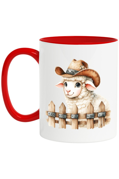 StoryGift Romania Cana cu o oita cu palarie de cowboy | gard | cuminte | vese...