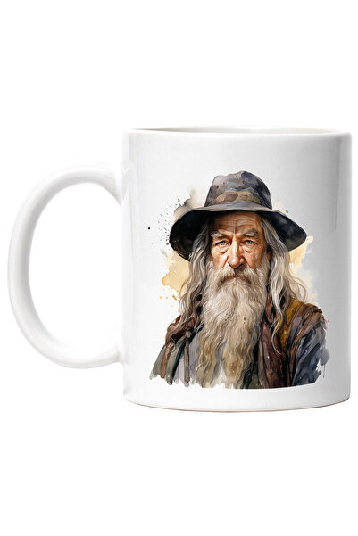 StoryGift Romania Cana Cu Dumbledore, Vrajitor, Harry Potter, Hogwarts, Multicolor 330 ml, Ceramic, Cu Maner Alb