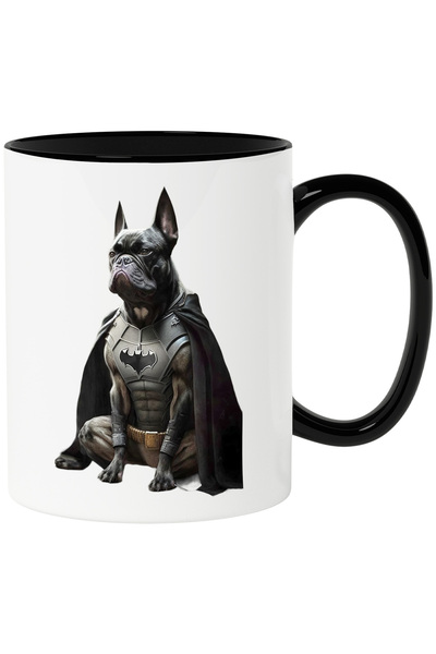 StoryGift Romania Cana cu Portret Caine Supererou, Caine in Custom de Batman,...