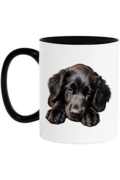 StoryGift Romania Cana cu un catel negru somnoros | ilustratie | ora de culca...