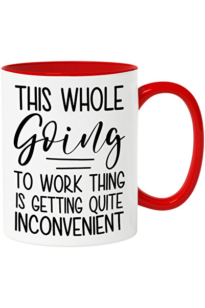 StoryGift Romania Mug with the message "This whole commute thing is getting a...