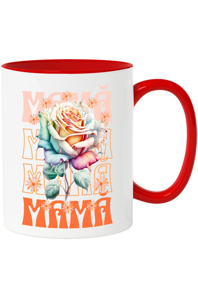 StoryGift Romania Cana MAMA trandafir familie iubire infinita, 330ml, Ceramic...