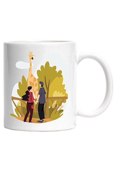 StoryGift Romania Cana Cu Zoo, Girafa, Natura, Cuplu, Intalnire, Animal, mult...