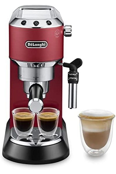 DELONGHİ De'Longhi Dedica Style Traditional Pump Espresso Machine, Coffee and Cappuccino Maker, EC685R, 1 lit