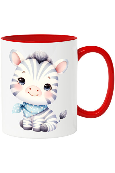 StoryGift Romania Cana cu o zebra micuta si imbujorata | ilustratie | bandana...