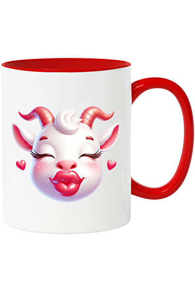 StoryGift Romania Cana cu o capra care da un pupic | ilustratie | inimioare |...