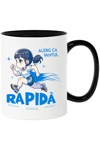 StoryGift Romania Cana cu Fata Alergatoare Viteza Sport Maraton Sport Text In...
