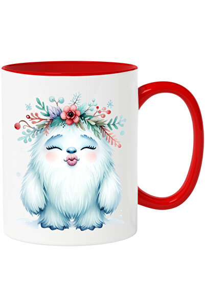 StoryGift Romania Mug with Yeti giving a kiss | illustration | appreciation |...