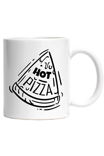 StoryGift Romania Cana Cu Mesaj In Engleza Hot Pizza, Branza, Fierbinte, Feli...