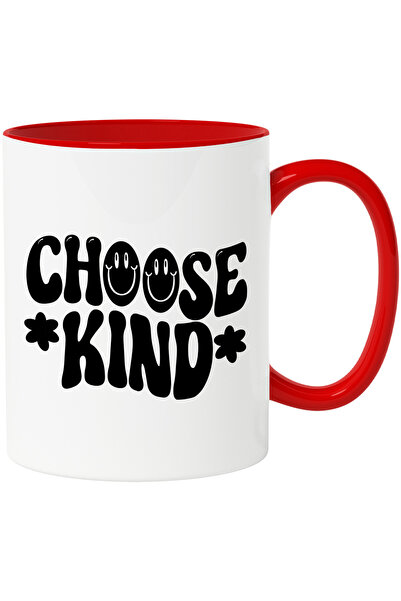StoryGift Romania Cana cu floricele si textul "Choose kind" - alege binele cu...