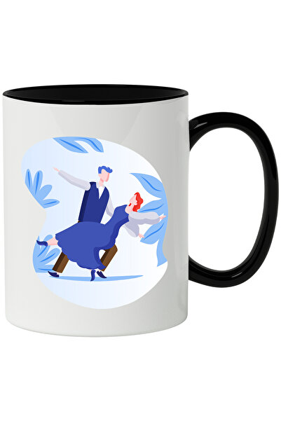 StoryGift Romania Cana Cu Dans, Pereche, Dansatori, Multicolor 330 ml, Cerami...