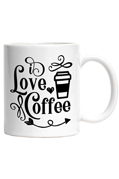 StoryGift Romania Cana cu inimioara pentru iubitorii de cafea si textul "I lo...