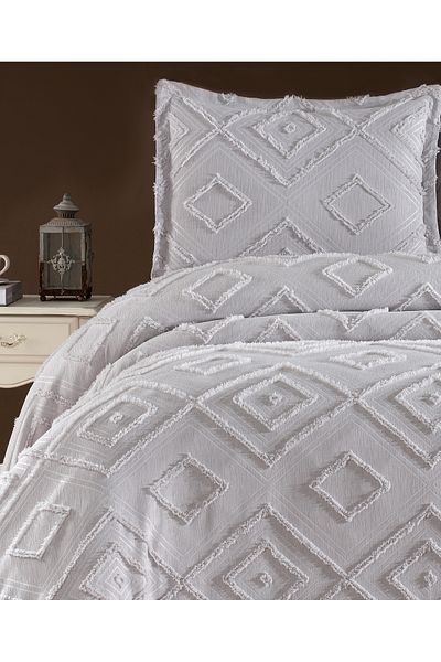 ELVİRAHOME Double 3 Pcs Nordic Bedspread Set-Bed Cover Set-Pike Set Daily Dowry